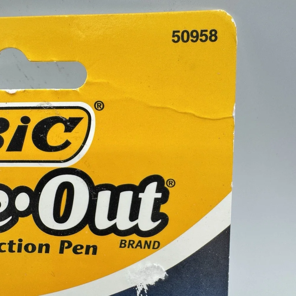 Vintage Bic Wite Out Shake N Squeeze Correction Pens 2 Pack New Sealed
